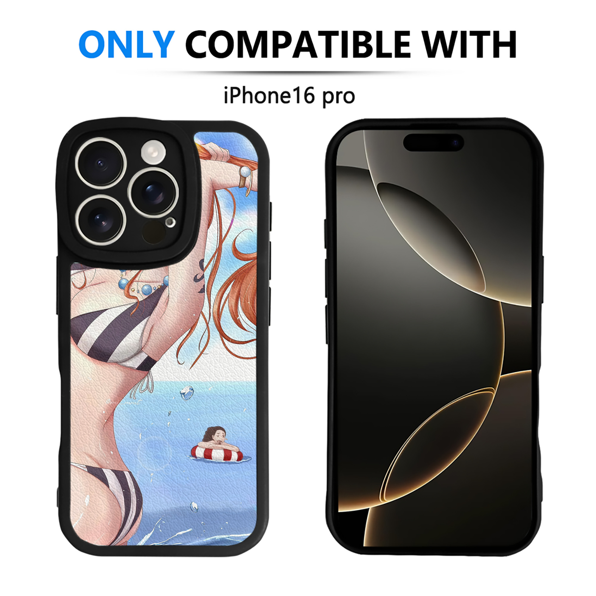（画像用） ワンピース ONE PIECE 【iPhone 16シリーズ対応】シリコンスマホケース（レザー調） 材質：シリコン